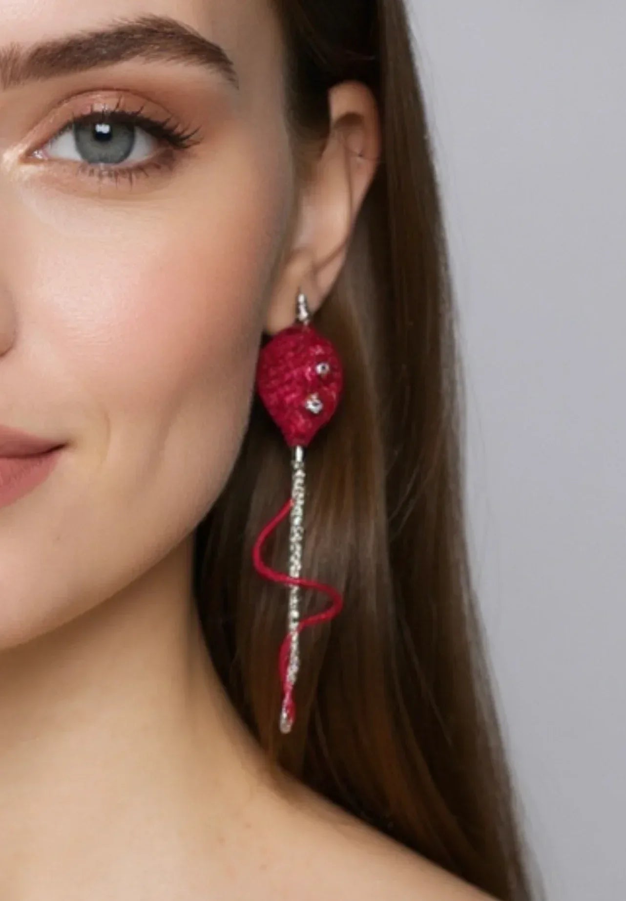 Orecchini Palloncino Rosso - Uncinetto Artigianale Passionale - Légèreté 🎈by SA